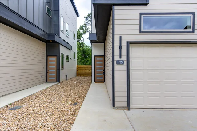 a view of front door of house