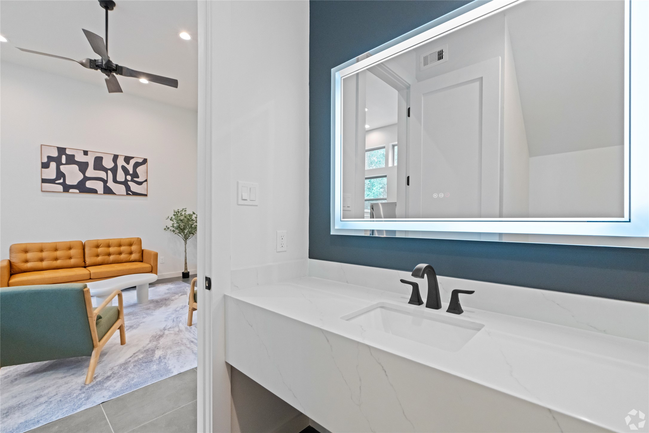 13106 Beauty Berry Ridge Lane Cypress, TX 77429 - Photo 8 of 24 a bathroom with a sink and a mirror