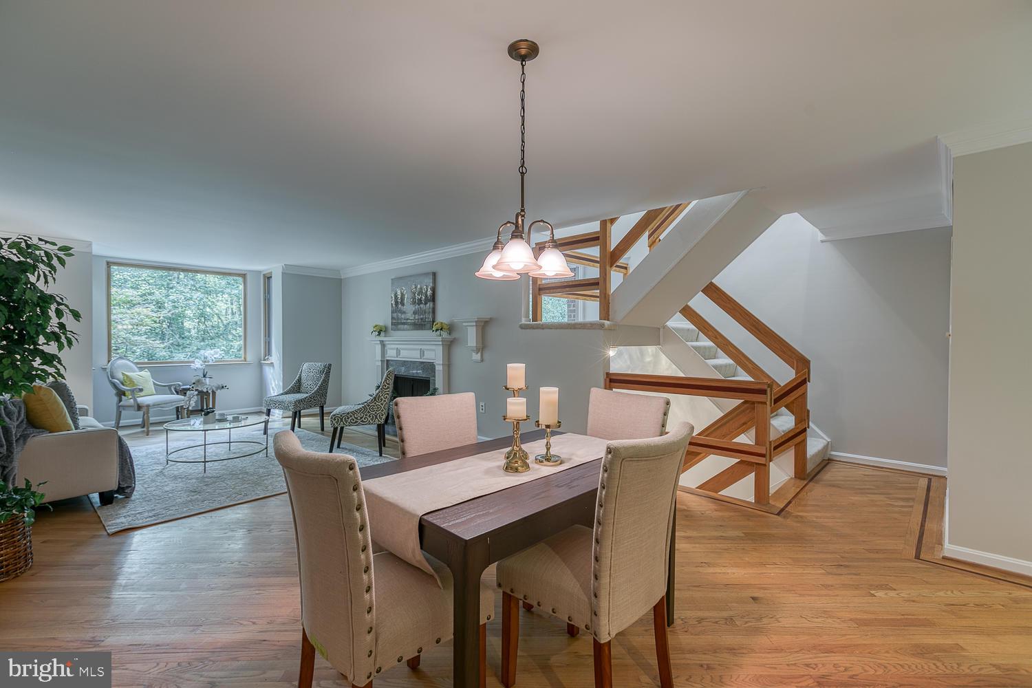 11510 Sunder Court Reston, VA 20190 - Photo 3 of 50 Sunny open living and dining room with hardwoods