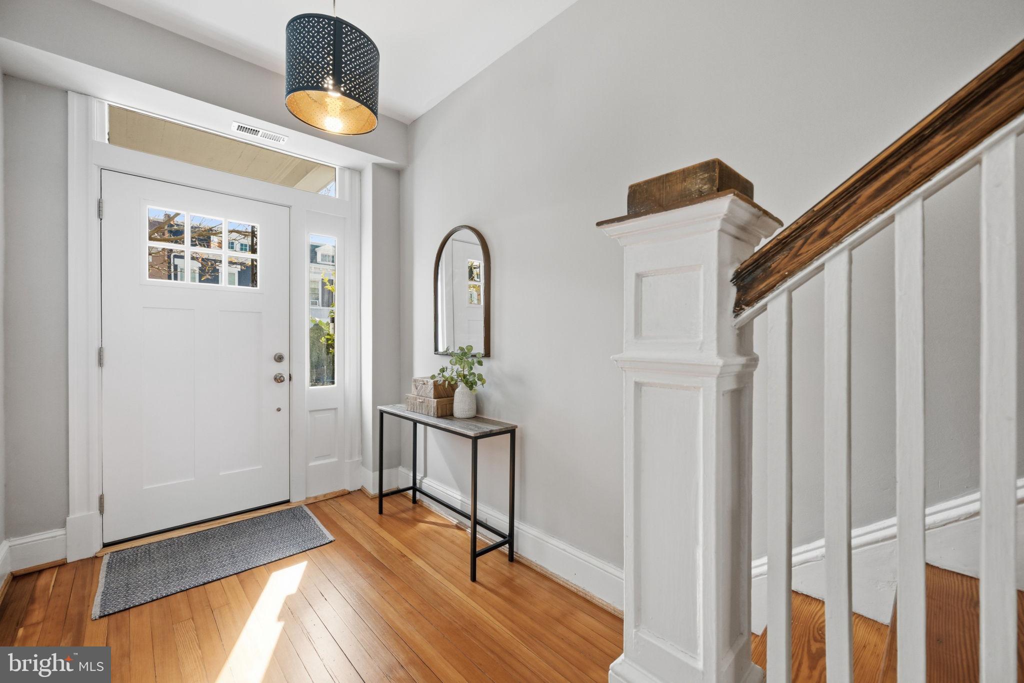 443 Kenyon Street Northwest Washington, DC 20010 - Photo 2 of 27 Inviting Foyer