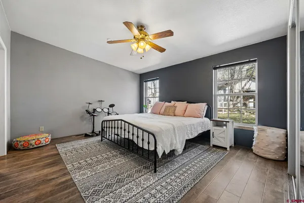 a view of an ocean with beach