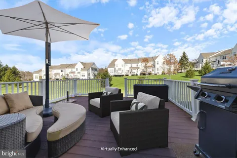 a view of a garage with furniture