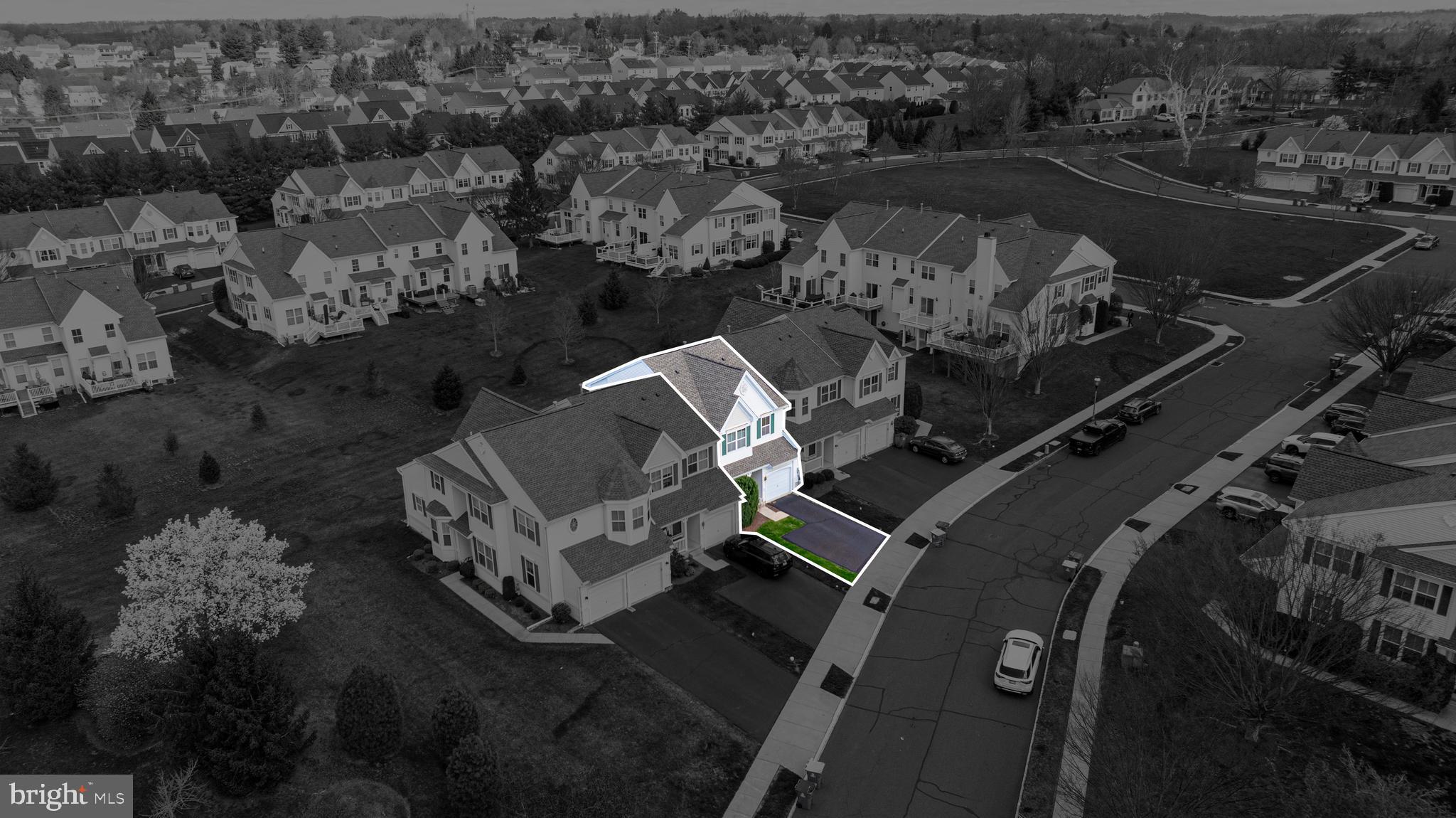 211 Barness Lane Chalfont, PA 18914 - Photo 28 of 32 an aerial view of a house with a swimming pool