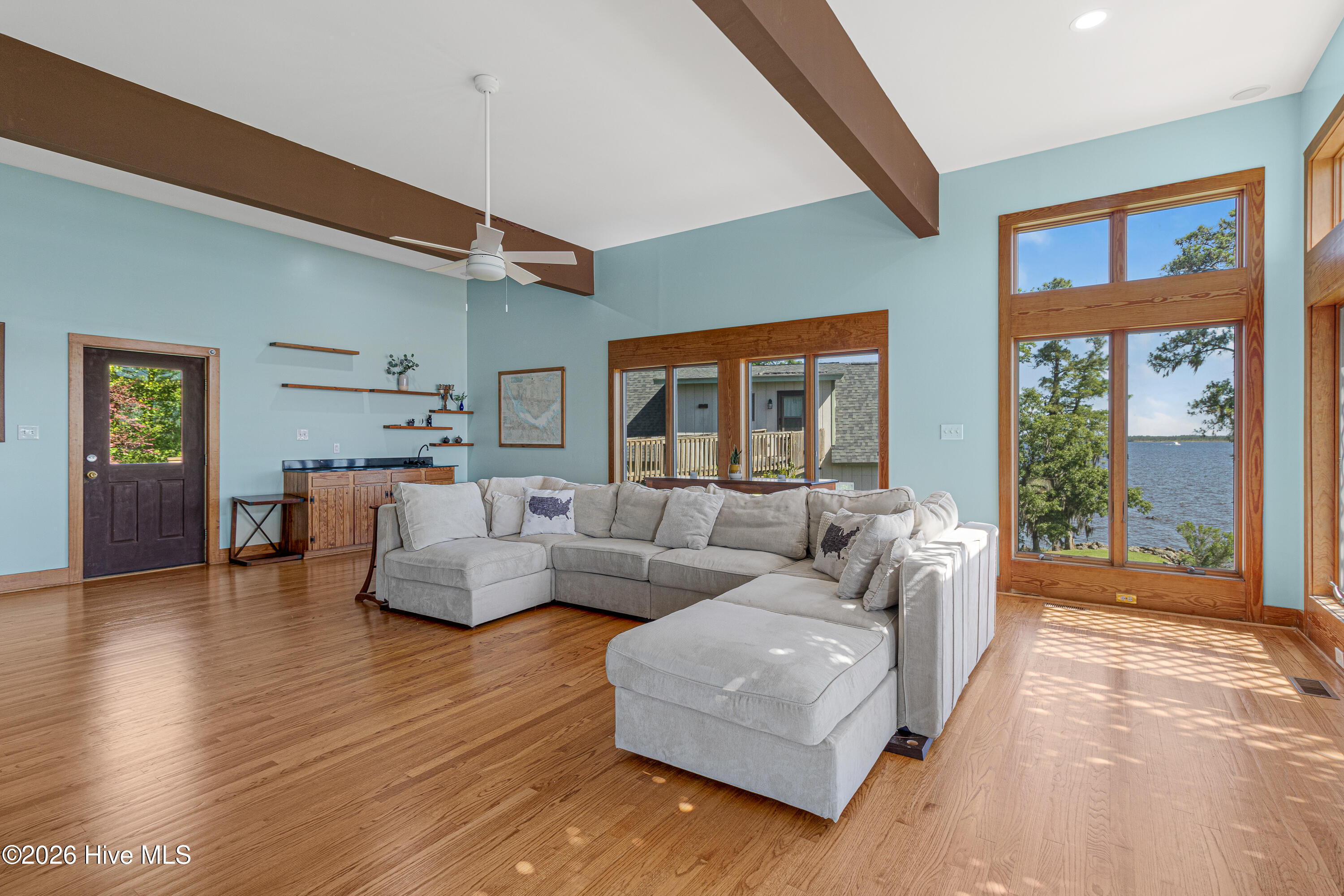4100 North Rivershore Drive New Bern, NC 28560 - Photo 13 of 87 Family room w/ Tons of Natural Light