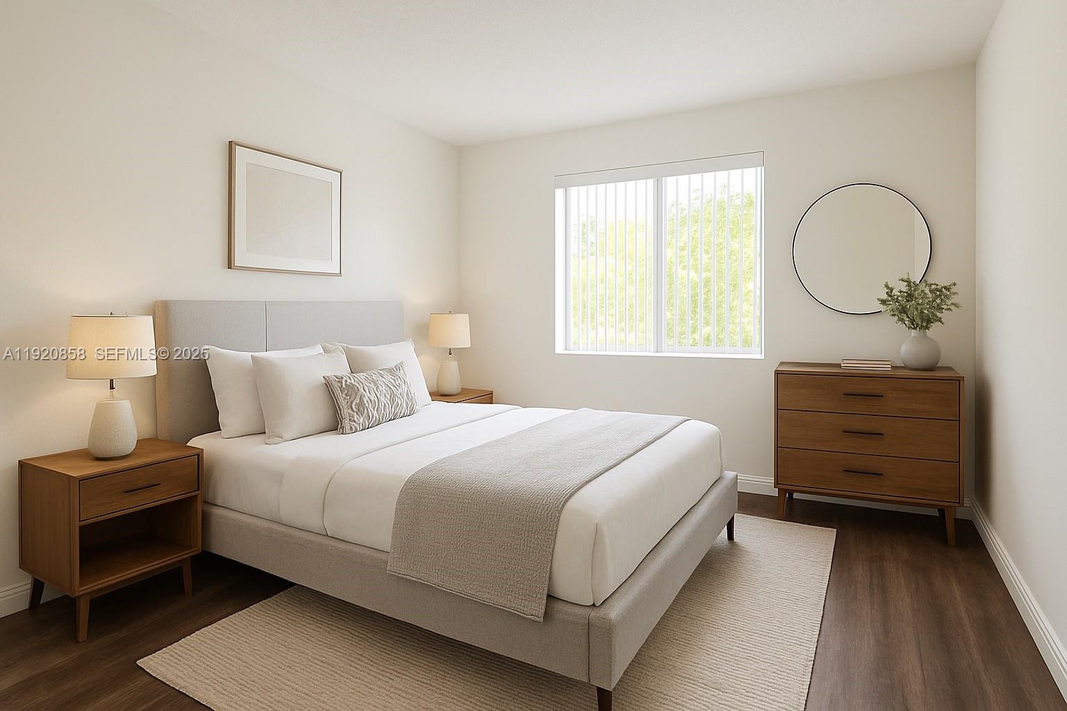 4717 Sable Pine Circle, Unit A2 West Palm Beach, FL 33417 - Photo 10 of 15 a bedroom with a bed and window