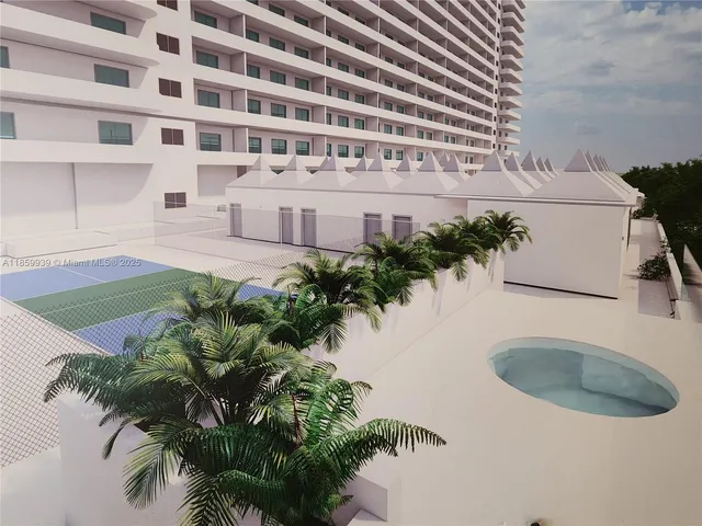 a view of building with outdoor space