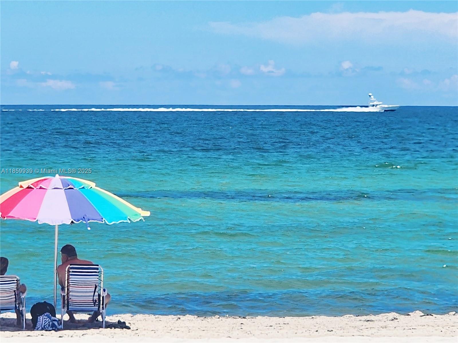 5555 Collins Avenue, Unit 9S Miami Beach, FL 33140 - Photo 36 of 48 a view of an ocean beach
