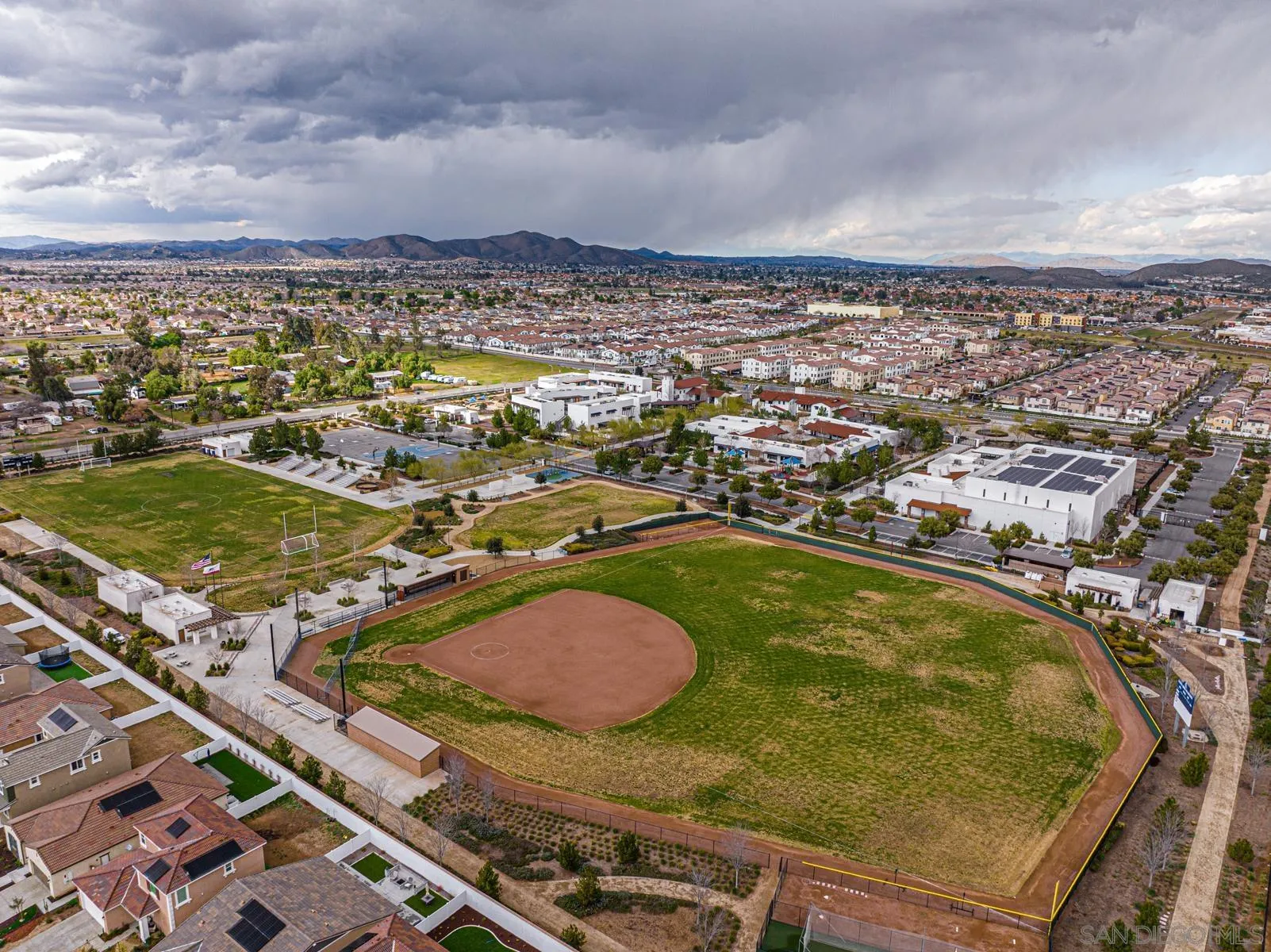 30903 Wild Berry Way Menifee, CA 92584 - Photo 36 of 37 an aerial view of residential houses with outdoor space