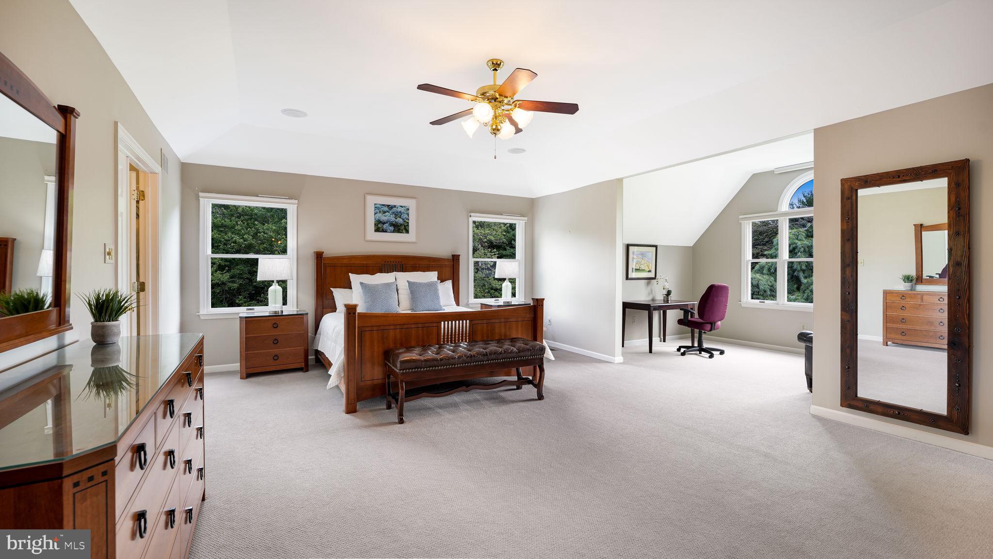 340 West Sandy Ridge Road Doylestown, PA 18901 - Photo 19 of 40 a bedroom with furniture and a chandelier