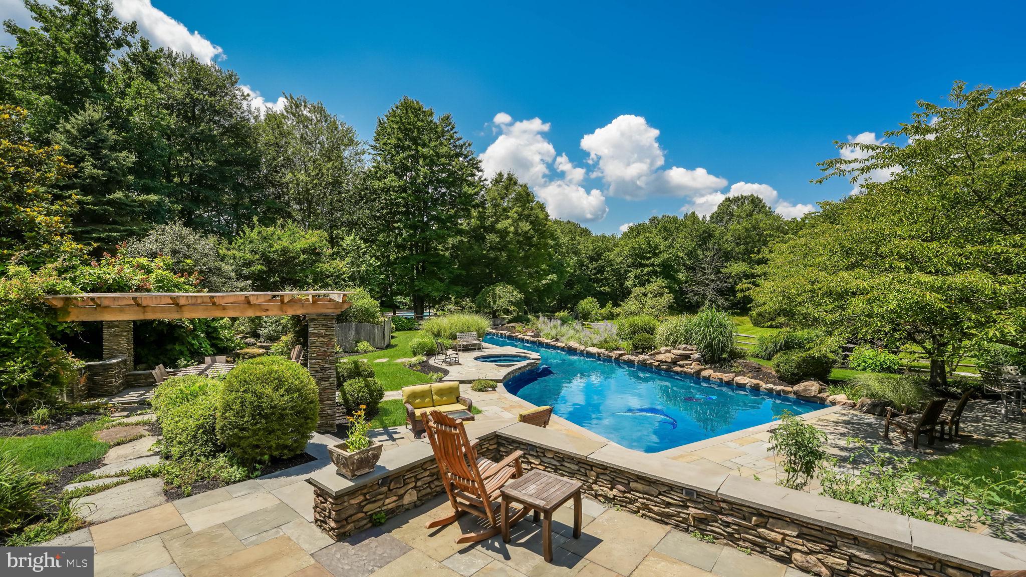 340 West Sandy Ridge Road Doylestown, PA 18901 - Photo 32 of 40 a view of a swimming pool with a patio