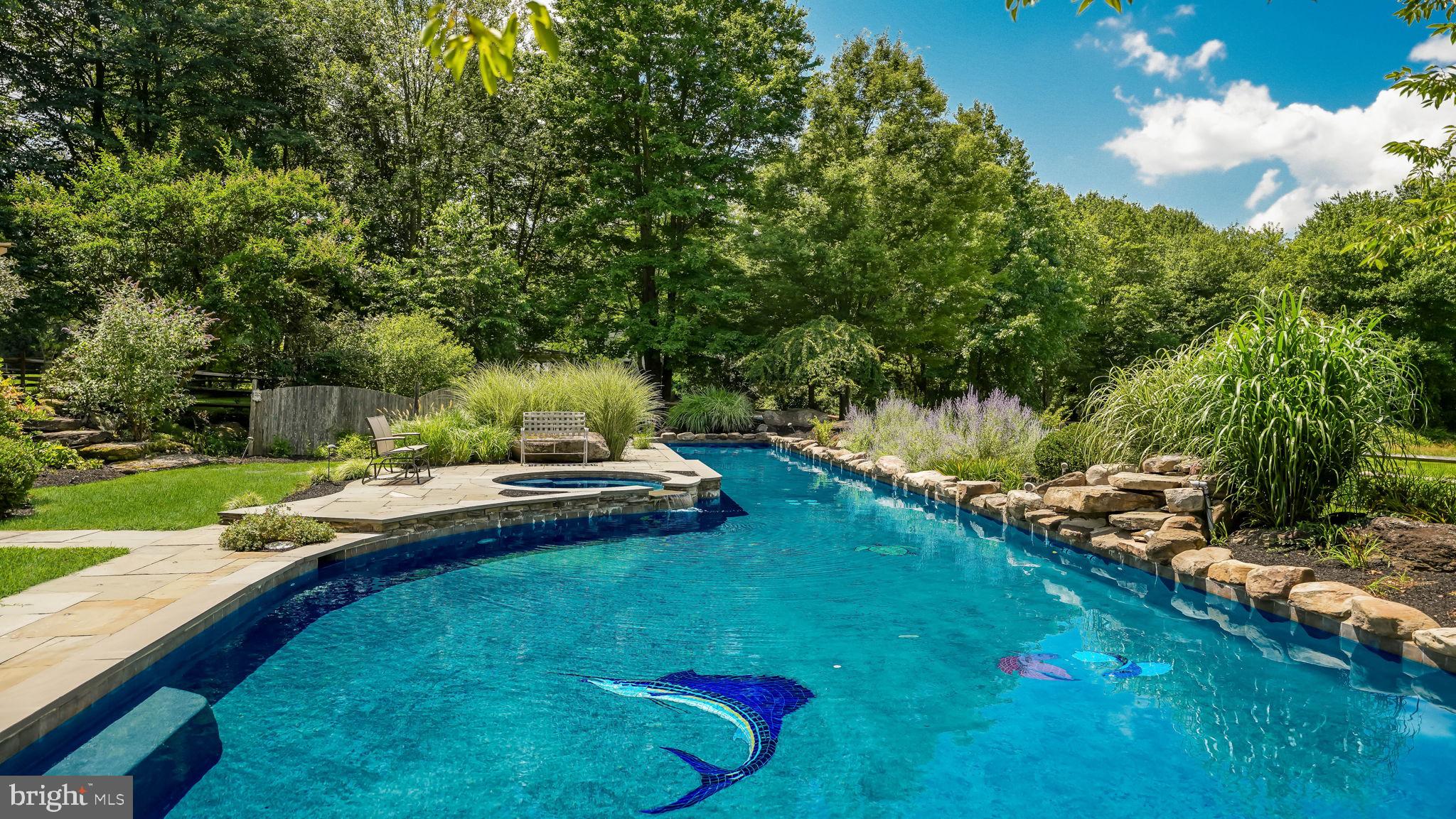 340 West Sandy Ridge Road Doylestown, PA 18901 - Photo 33 of 40 a garden view with a seating space