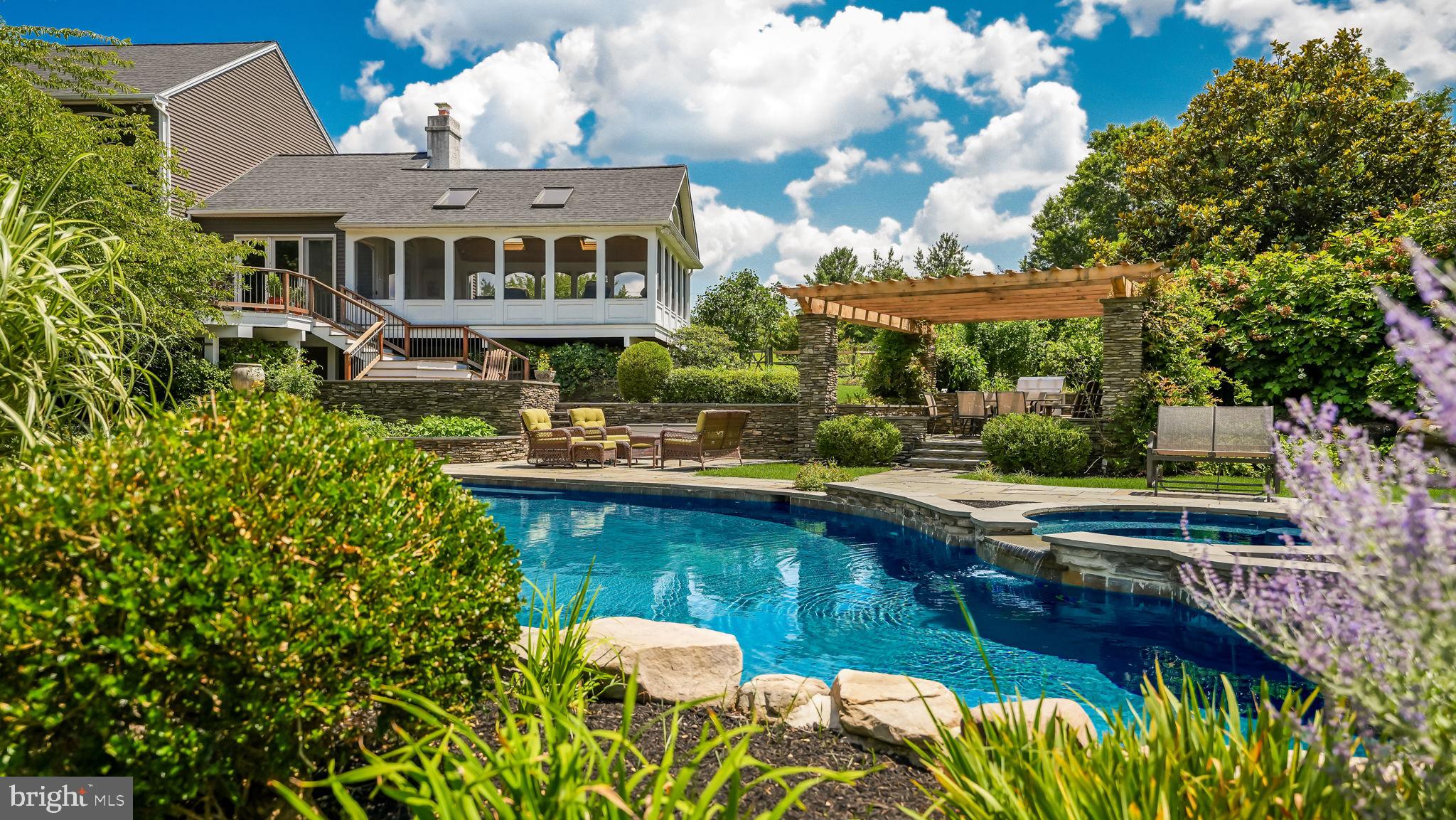 340 West Sandy Ridge Road Doylestown, PA 18901 - Photo 37 of 40 a view of a house with pool and chairs