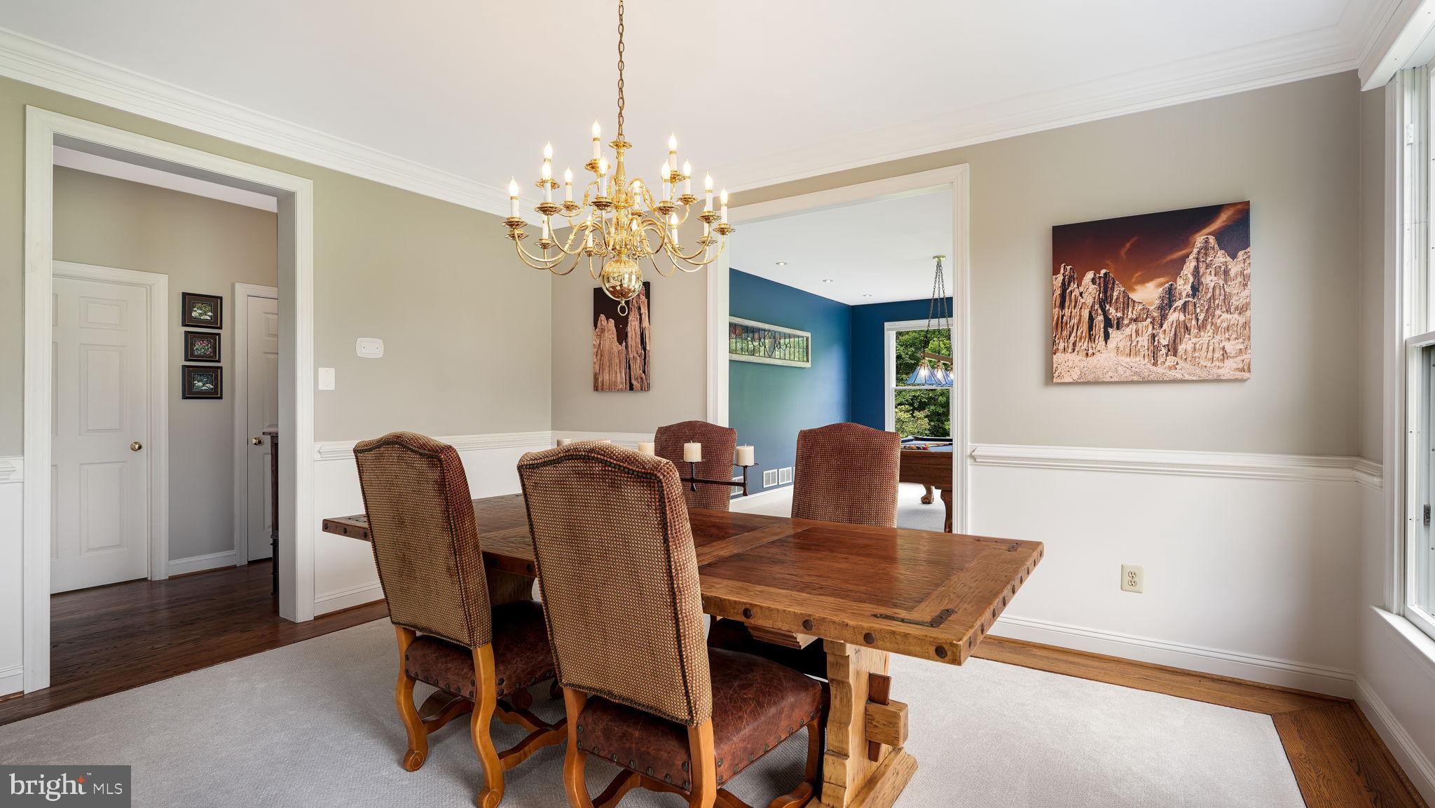 340 West Sandy Ridge Road Doylestown, PA 18901 - Photo 7 of 40 a view of a dining room with furniture and chandelier