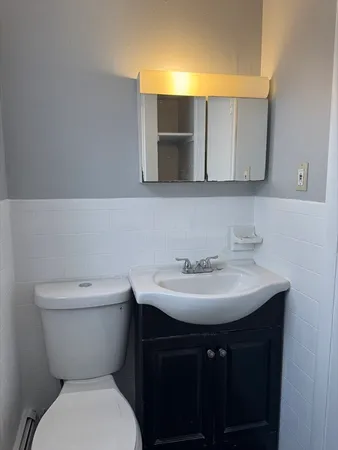 a bathroom with a sink and a toilet
