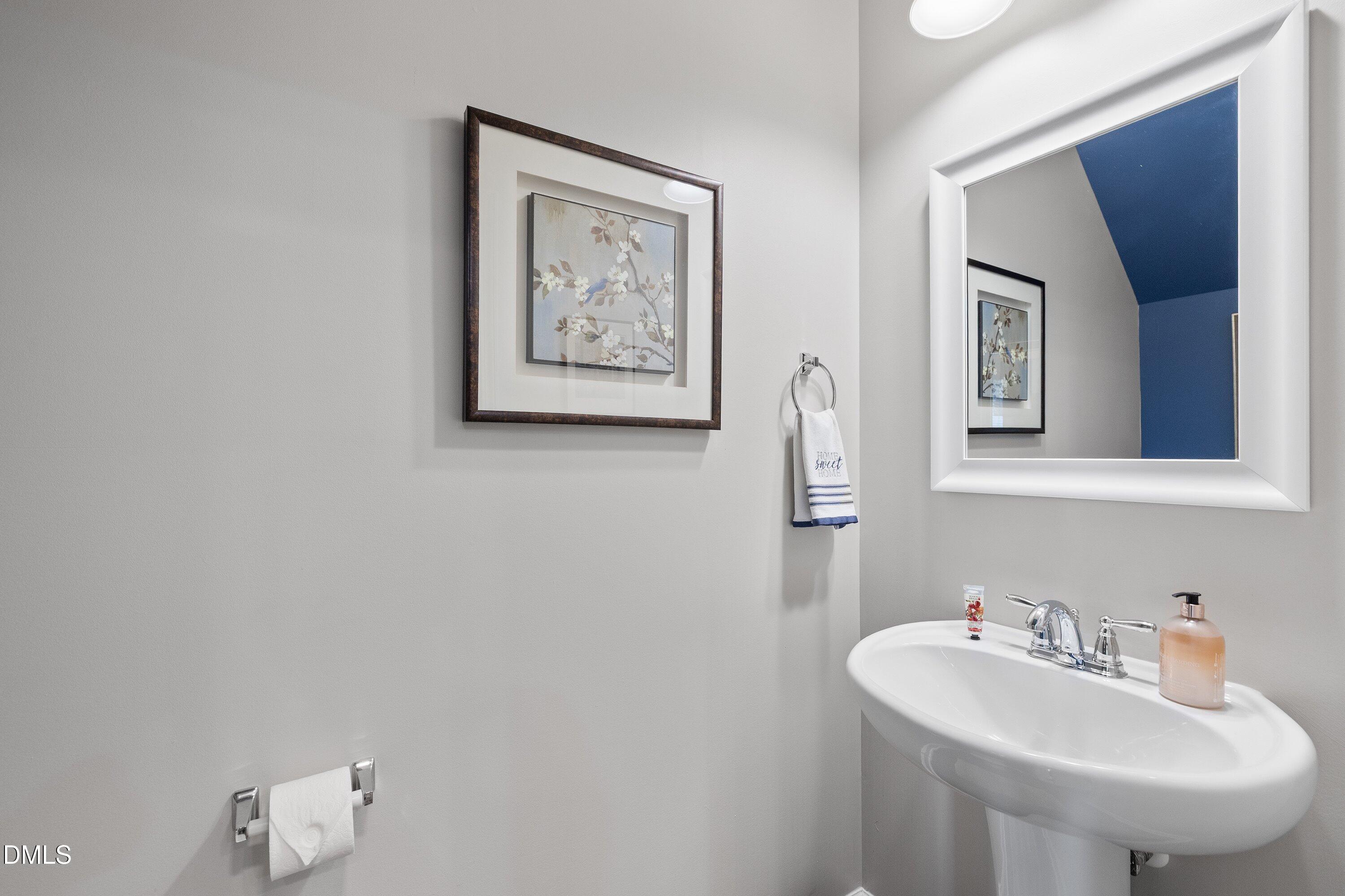 1093 Renewal Place Raleigh, NC 27603 - Photo 18 of 45 a bathroom with a sink and a mirror