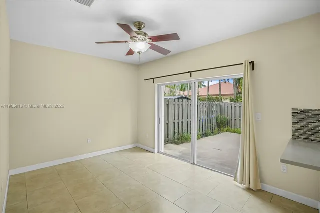 a view of an empty room