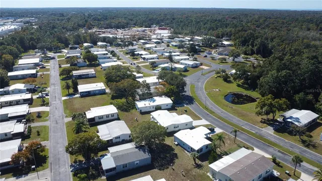 an aerial view of a city