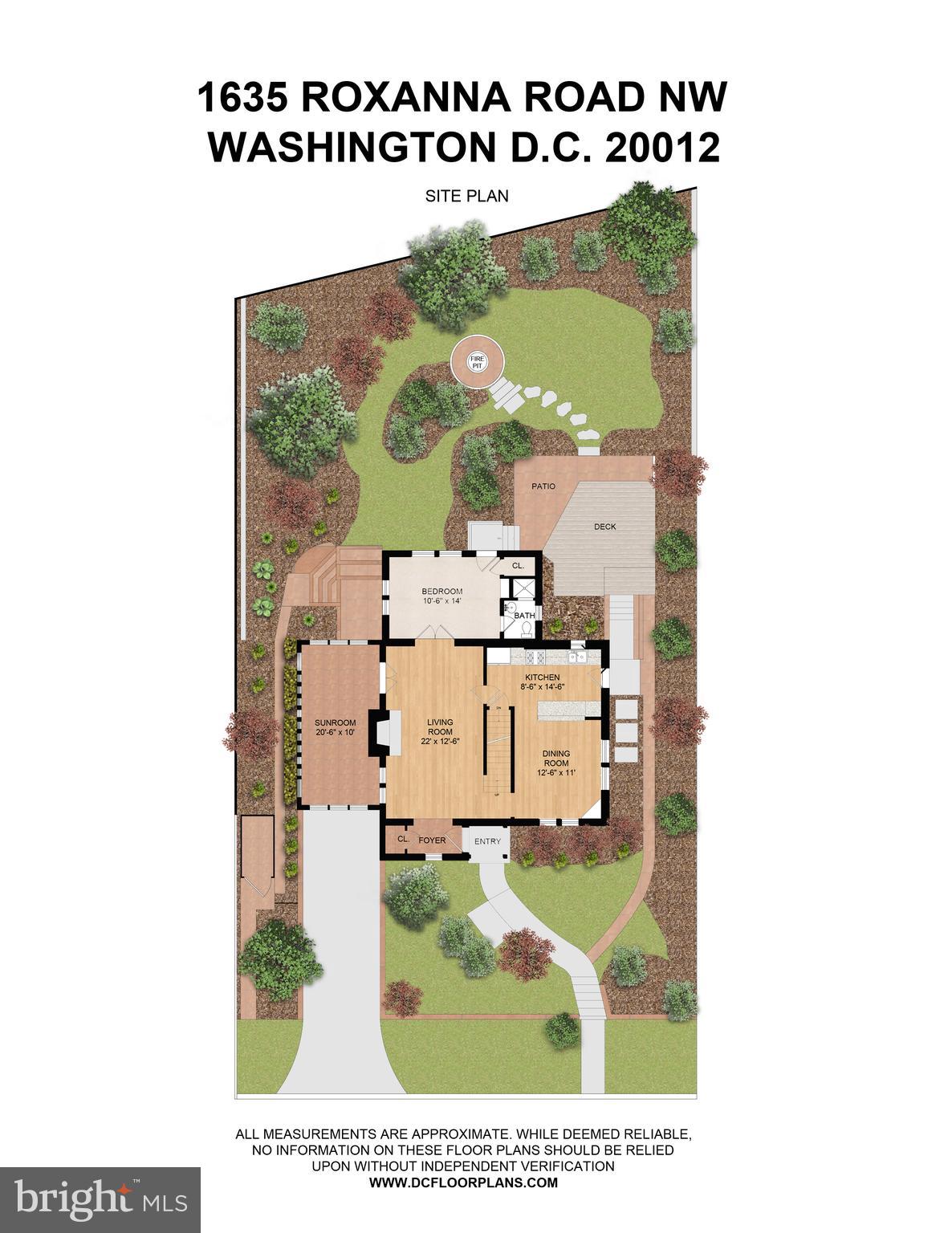 1635 Roxanna Road Northwest Washington, DC 20012 - Photo 48 of 49 Site plan