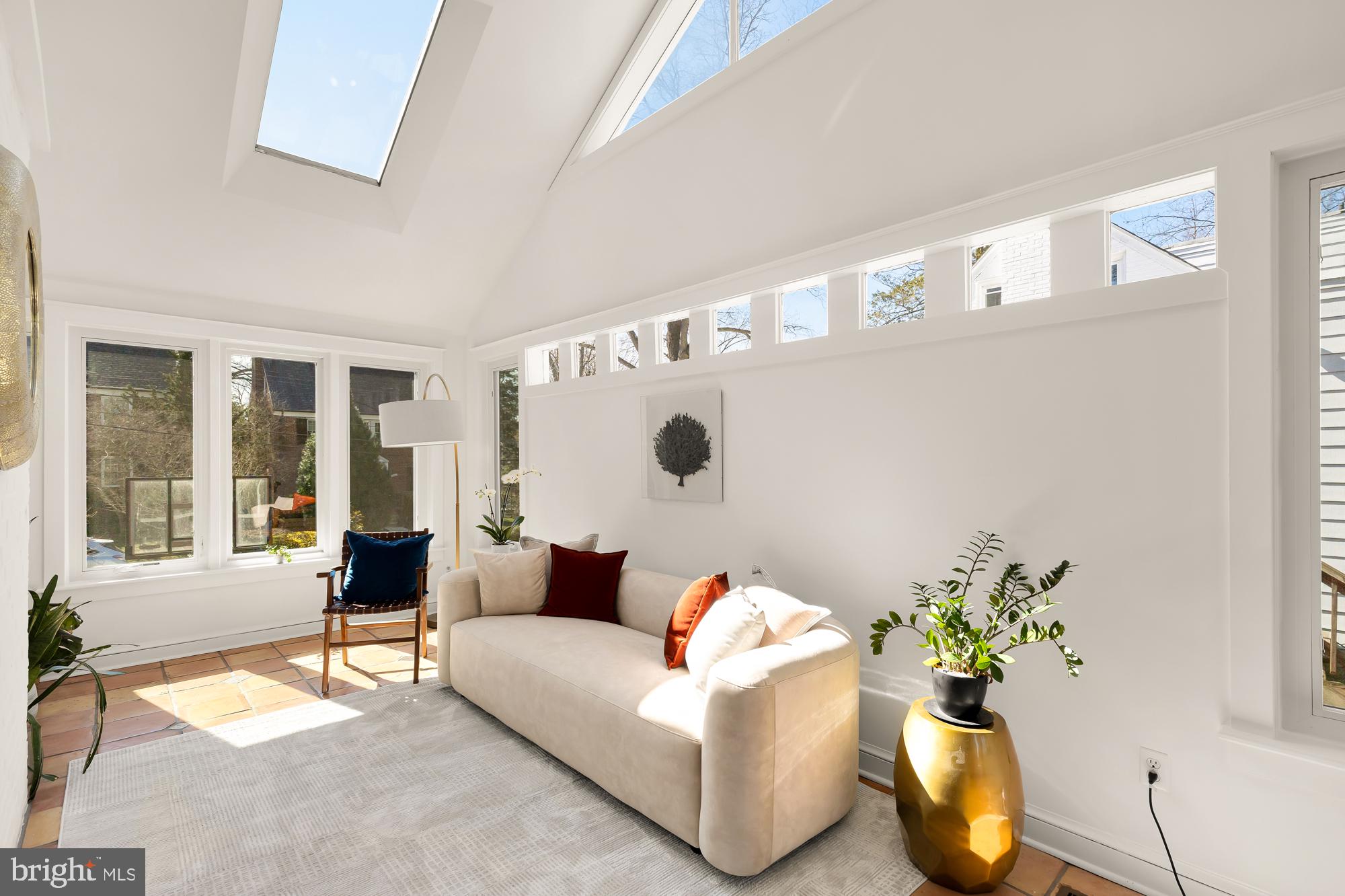 1635 Roxanna Road Northwest Washington, DC 20012 - Photo 6 of 49 Inviting sunroom with cathedral ceilings