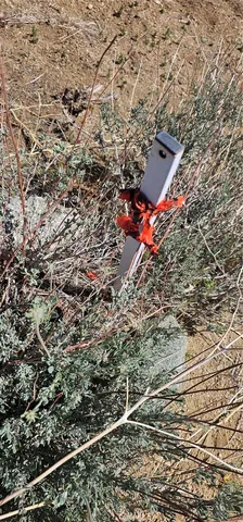 an aerial view of a houses with yard