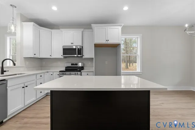 a view of an empty room