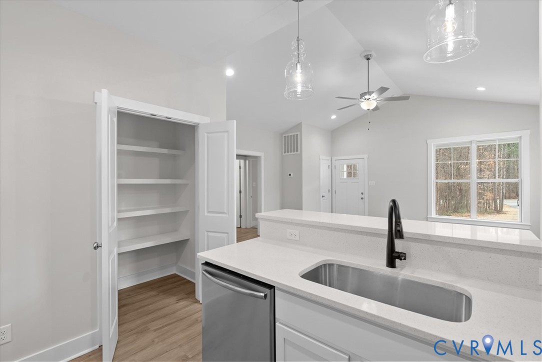447 Raleigh Avenue South Hill, VA 23970 - Photo 5 of 31 a kitchen with a sink and a large window