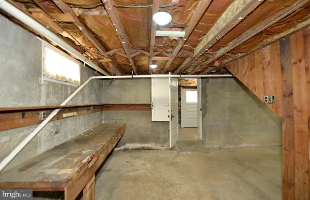 a view of storage and utility room