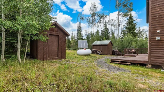 a view of outdoor space and deck