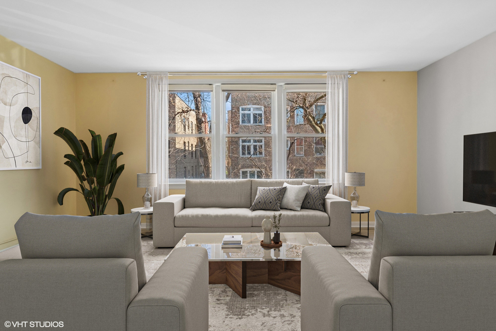 1143 East 50th Street, Unit 2 Chicago, IL 60615 - Photo 2 of 29 a living room with furniture and a large window