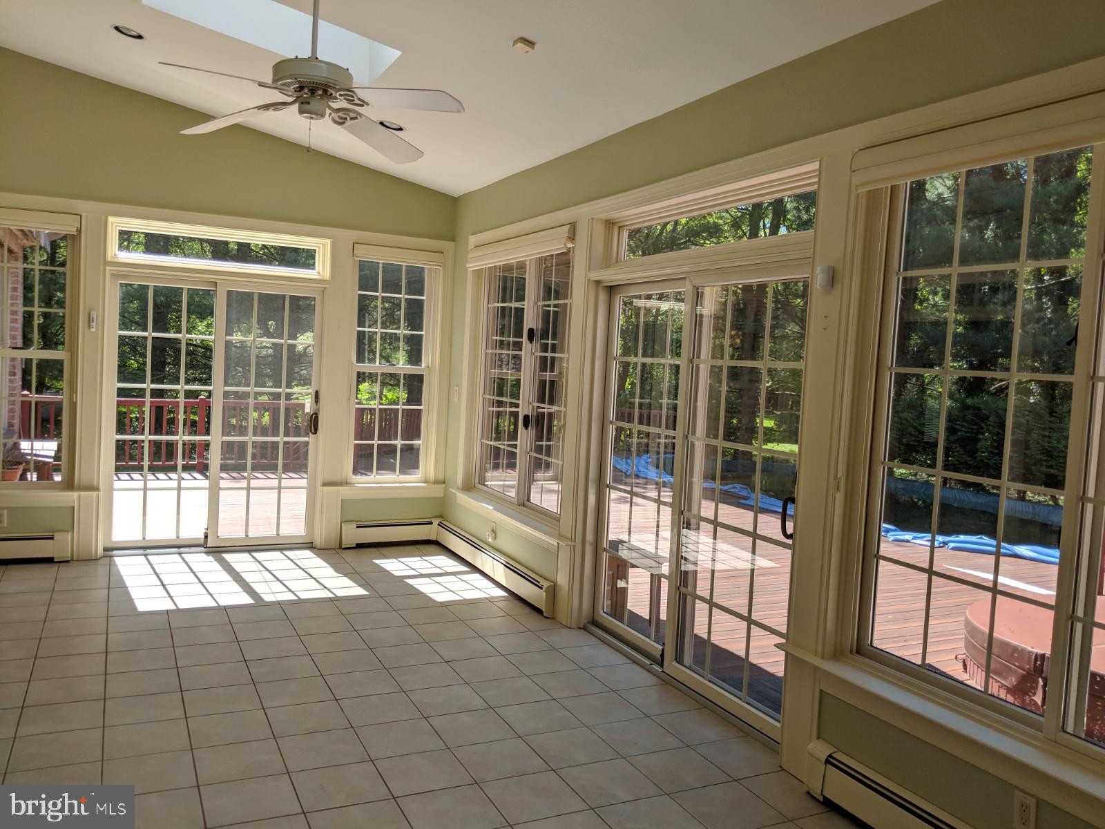 282 Province Line Road Wrightstown, NJ 08562 - Photo 25 of 50 Sun Room looking out to Deck & Pool