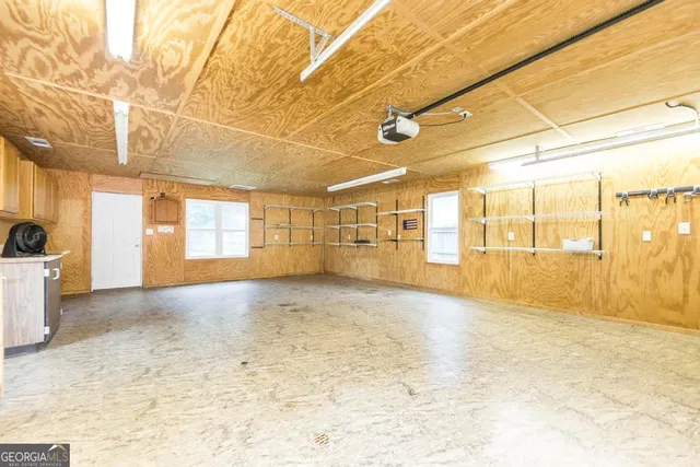 a view of a room with a bathroom