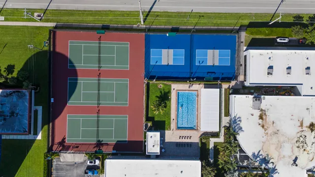 a building view with a outdoor space