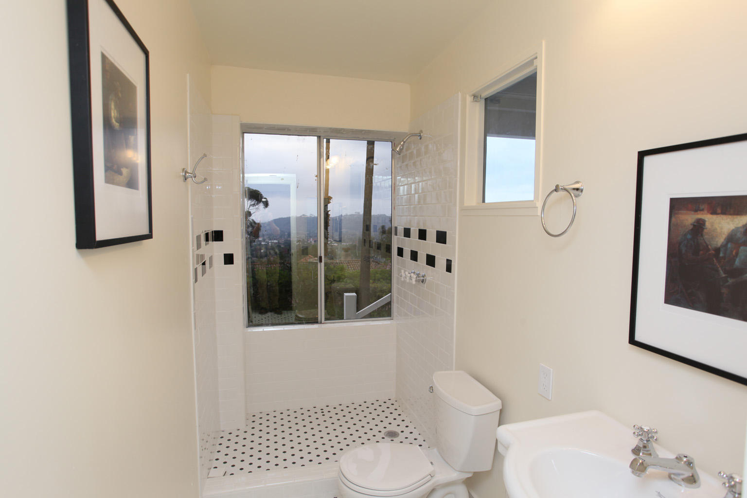 2135 Ridge Lane Santa Barbara, CA 93103 - Photo 13 of 15 a bathroom with a toilet sink and mirror