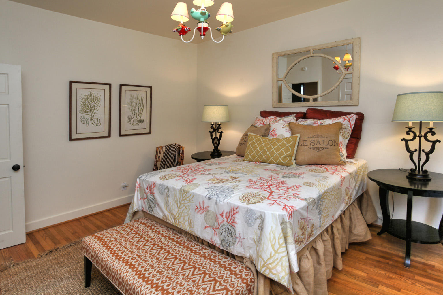 2135 Ridge Lane Santa Barbara, CA 93103 - Photo 8 of 15 a bedroom with bed and wooden floor