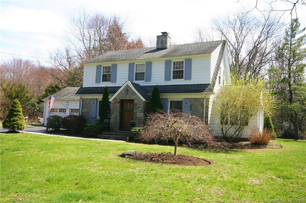166 Ansonia Road Woodbridge, CT 06525 - Photo 1 of 1 Classic Lohne built colonial with hallmark stone front beckons!