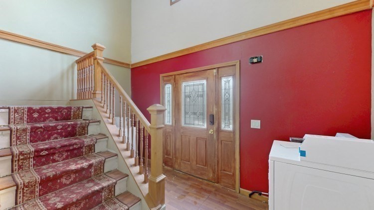 15 Teddy Road Worcester, MA 01603 - Photo 5 of 26 a view of entryway with stairs and wooden floor