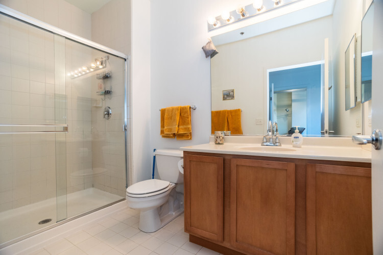 2323 West Pershing Road, Unit 140 Chicago, IL 60609 - Photo 13 of 18 a bathroom with a sink a toilet and shower