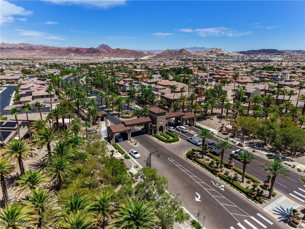 1145 Strada Pecei Henderson, NV 89011 - Photo 53 of 61 Aerial view of residential area with a mountainous background
