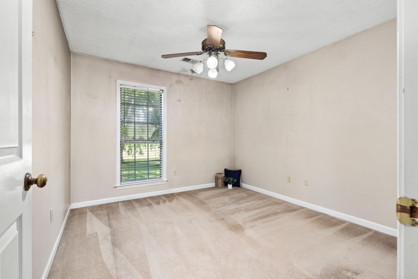 5015 Eagles Nest Lane Bartlett, TN 38002 - Photo 22 of 39 Carpeted empty room with ceiling fan and a textured ceiling