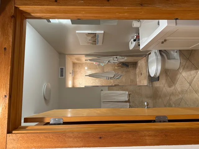 a view of water heater room