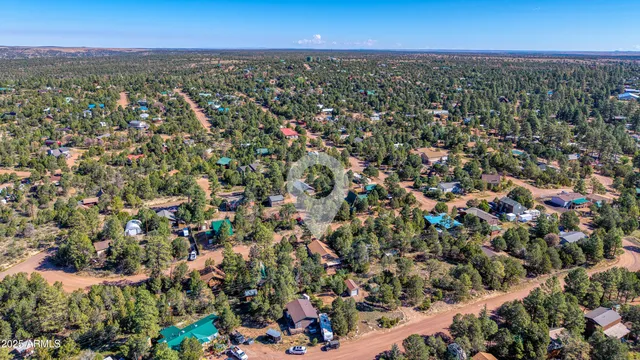 an aerial view of residential houses with city view