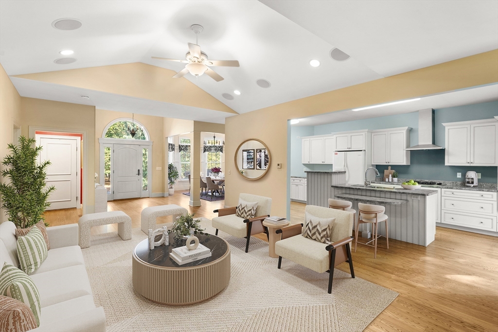 10 Golden Circle Southampton, MA 01073 - Photo 4 of 33 a living room with furniture kitchen and a chandelier