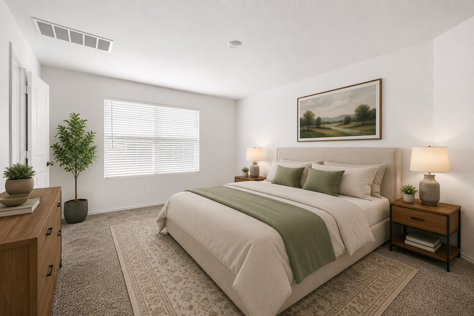 120 Milliner Loop Hutto, TX 78634 - Photo 7 of 15 A well-lit bedroom features plush carpeting and a large window for abundant natural light.