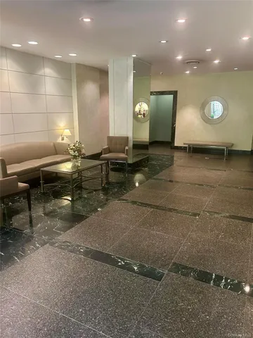 a lobby with entryway