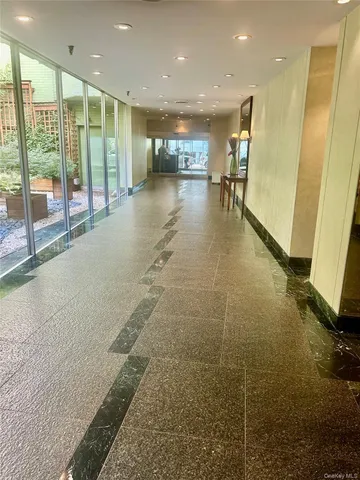 a view of swimming pool from a room