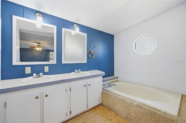 a view of a lake view and a yard