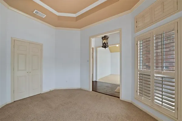 a view of livingroom with hallway