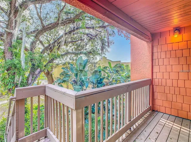 a view of a wooden fence