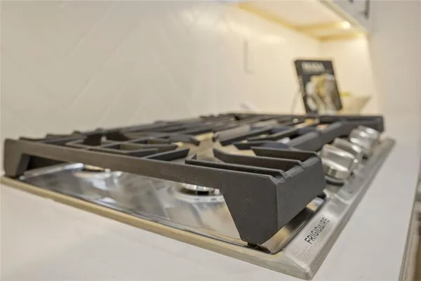 a close view of stove top oven