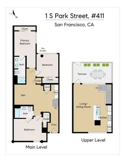 $2,300,000 | 1 South Park Street, Unit 411, San Francisco, CA 94107